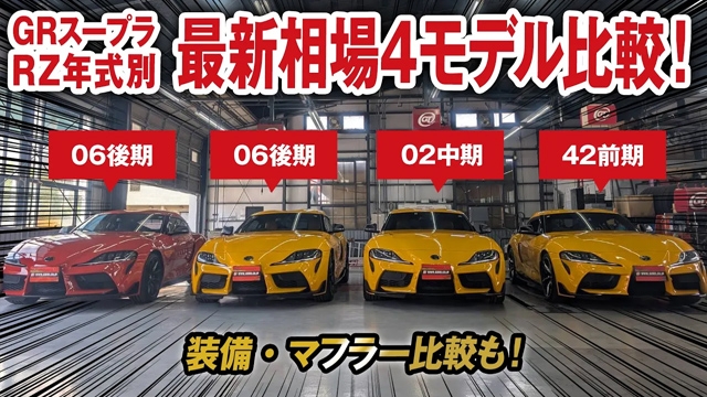 GRスープラRZ  前期モデルから後期モデルまでの最新相場一挙公開！