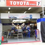 金曜日のピットウォークで見かけたNo.7 トヨタTS030 ハイブリッド。予選は5番手に甘んじた。