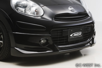 マーチ K13 左 フロント フェンダー パネル F3101-1HHMB KAS K13 マーチ フロントハーフスポイラー ABS 塗装済 黒日産 マーチ