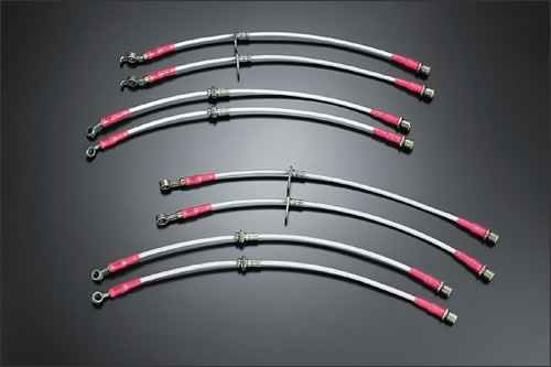 APPリアブレーキホース左右セットR用 スチールフィッティング FC3SマツダRX-7 ABSなし用 APPリアブレーキホース左右セットR用 ステンレスフィッティング PP1