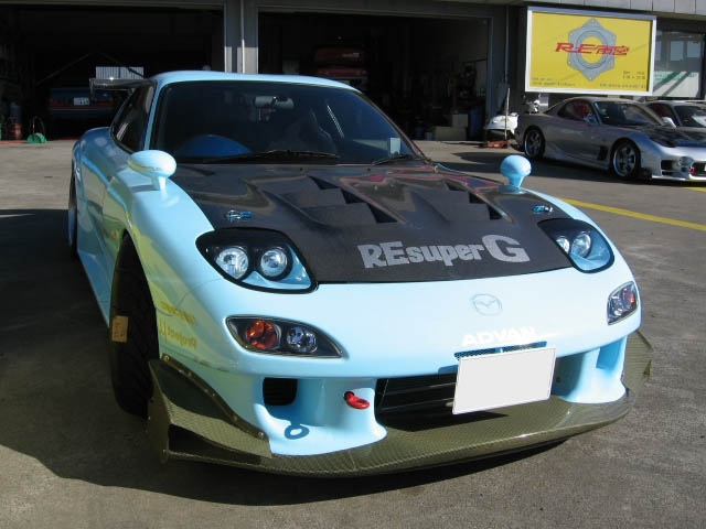 AD HOOD 9 DRY Carbon】マツダ RX-7（FD3S） RE雨宮 (0000068899