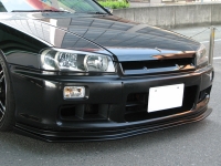R34スカイライン☆純正ボンネット&URASリップ☆ベイサイドブルー