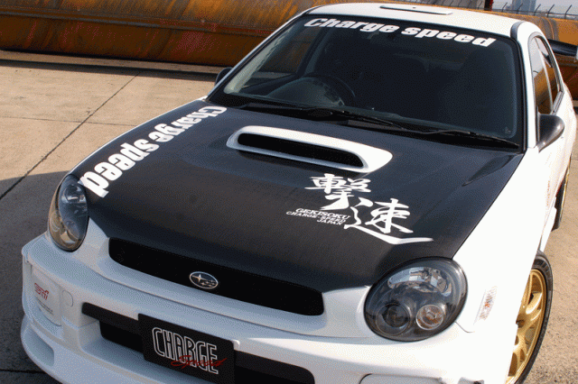 スバル GD系インプレッサ 中期型カーボンボンネット