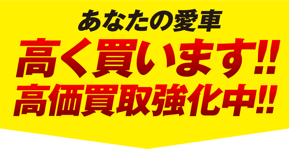 あなたの愛車高く買います！！高価買取強化中！